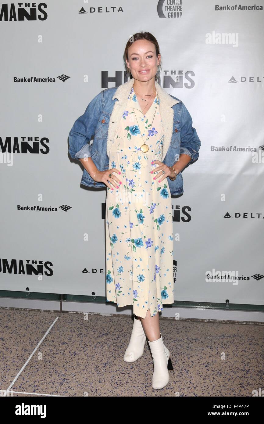 Los Angeles, CA, USA. 20th June, 2018. Olivia Wilde at arrivals for THE HUMANS Opening Night, Center Theatre Group - Ahmanson Theatre, Los Angeles, CA June 20, 2018. Credit: Priscilla Grant/Everett Collection/Alamy Live News Stock Photo