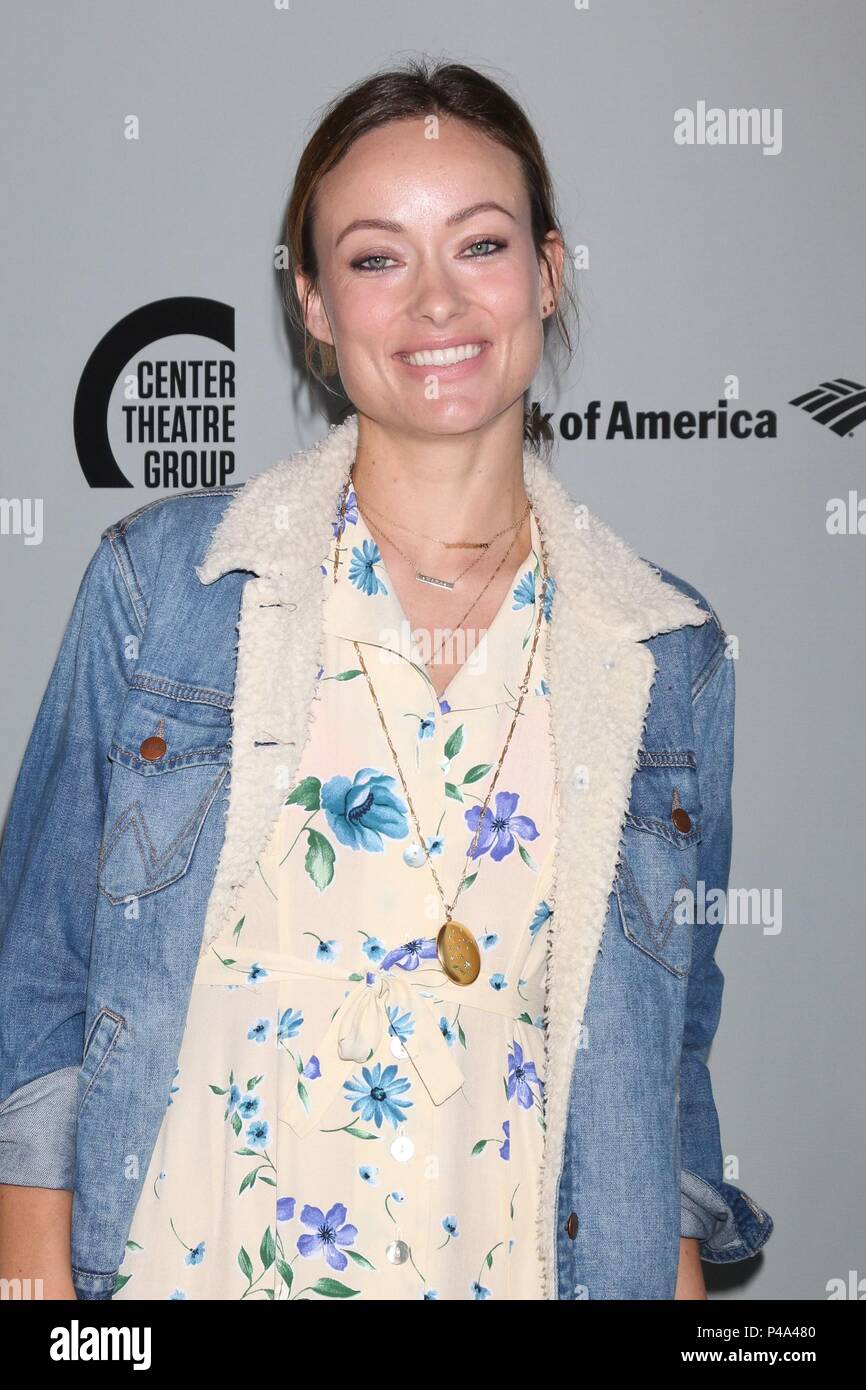 Los Angeles, CA, USA. 20th June, 2018. Olivia Wilde at arrivals for THE HUMANS Opening Night, Center Theatre Group - Ahmanson Theatre, Los Angeles, CA June 20, 2018. Credit: Priscilla Grant/Everett Collection/Alamy Live News Stock Photo
