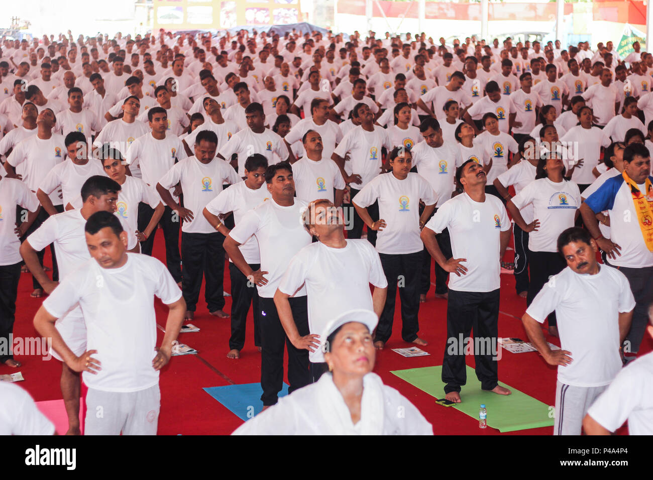 Guwahati, Assam, India. 21st June, 2018. 4th International Day of Yoga