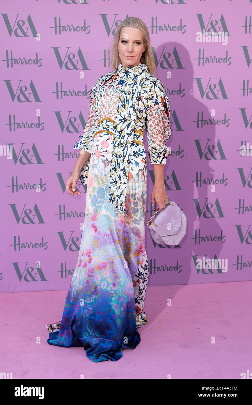 London, UK. 20th June, 2018. Alice Naylor-Leyland at The Victoria and Albert Museum Summer Party on Wednesday 20 June 2018 held at V & A Museum , London. Pictured: Alice Naylor-Leyland. Picture by Julie Edwards. Credit: Julie Edwards/Alamy Live News Stock Photo