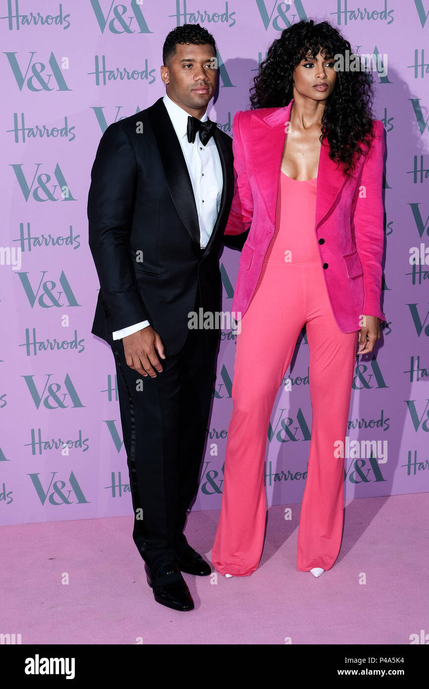 London, UK. 20th June, 2018. Ciara and Russell Wilson at The Victoria