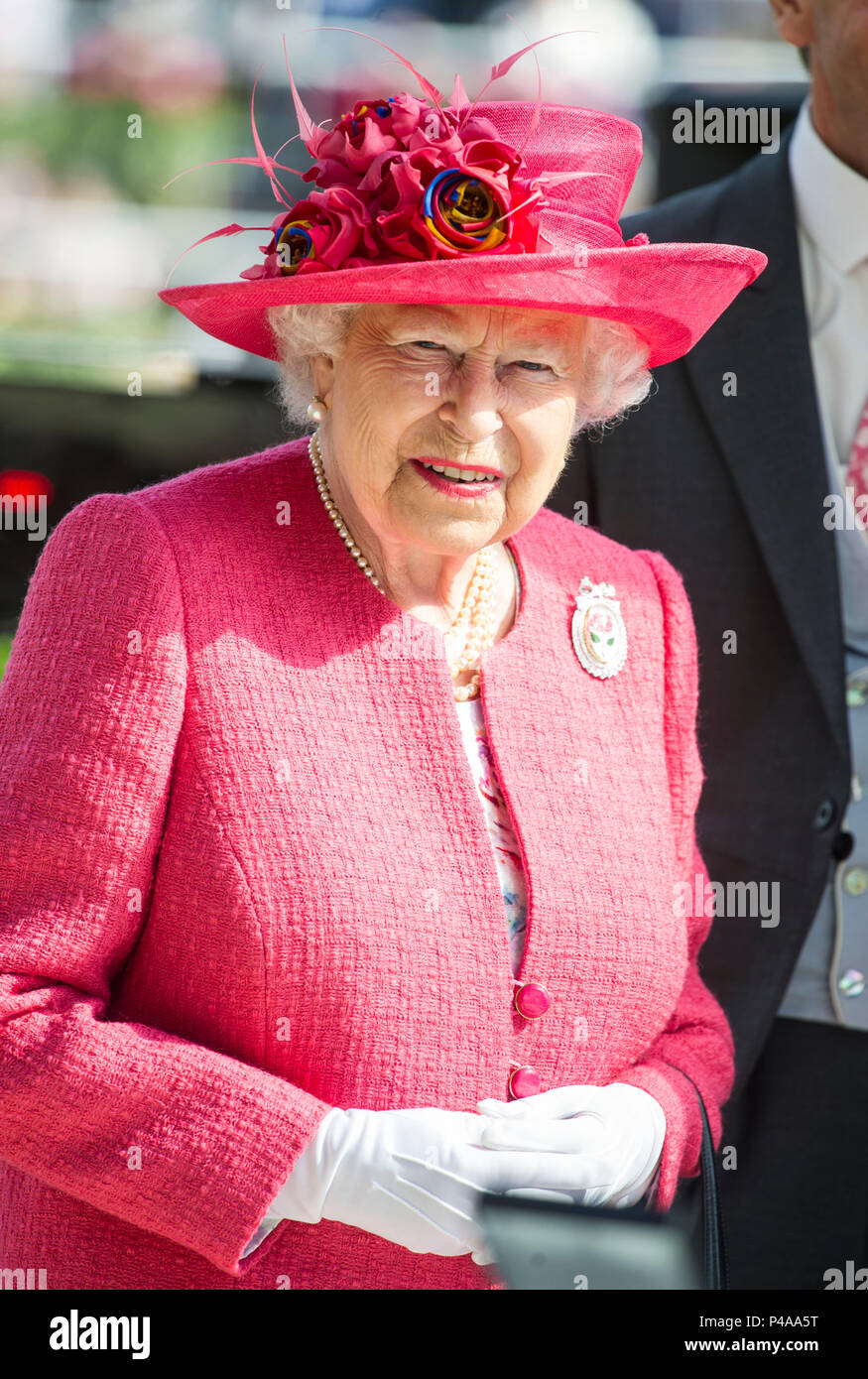 Royal Ascot, Berkshire, UK 21 June 2018 The Queen at Royal Ascot 21 June 2018 Credit John Beasley Stock Photo