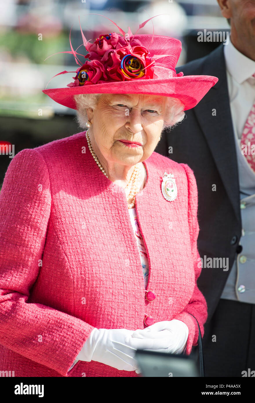 Royal Ascot, Berkshire, UK 21 June 2018 The Queen at Royal Ascot 21 June 2018 Credit John Beasley Stock Photo