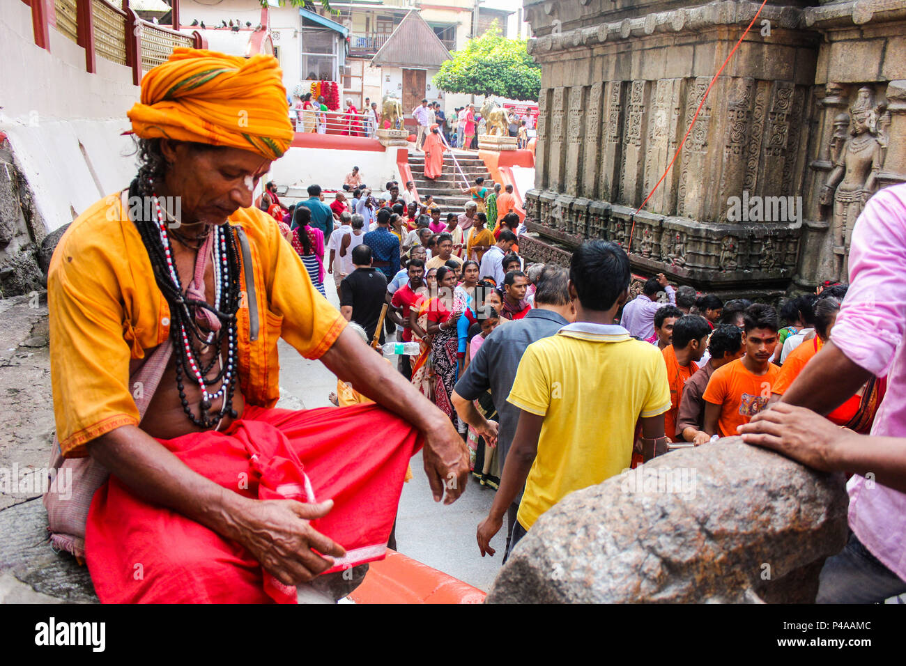 Annual Ambubachi Festival Guwahati Assam India 21 June 2018 Indian Devotees And Holy Men 8198