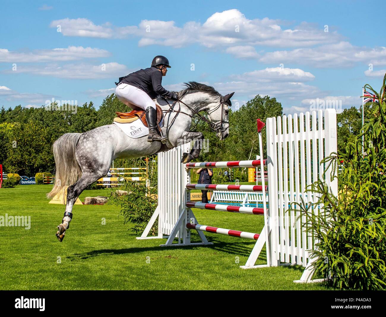 Winner. Jake Saywell riding Havinia Van De Roshoeve. Hickstead Under 25 ...