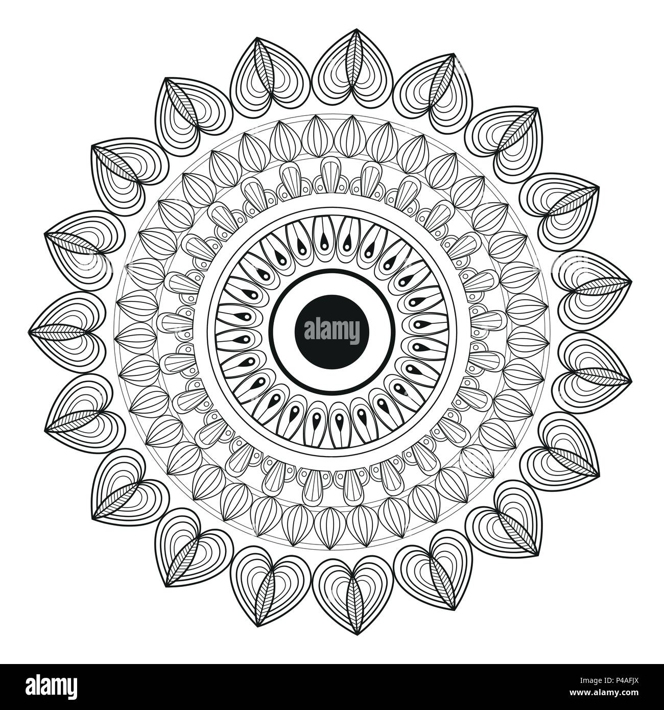 Mandala indian emblem Stock Vector Image & Art - Alamy