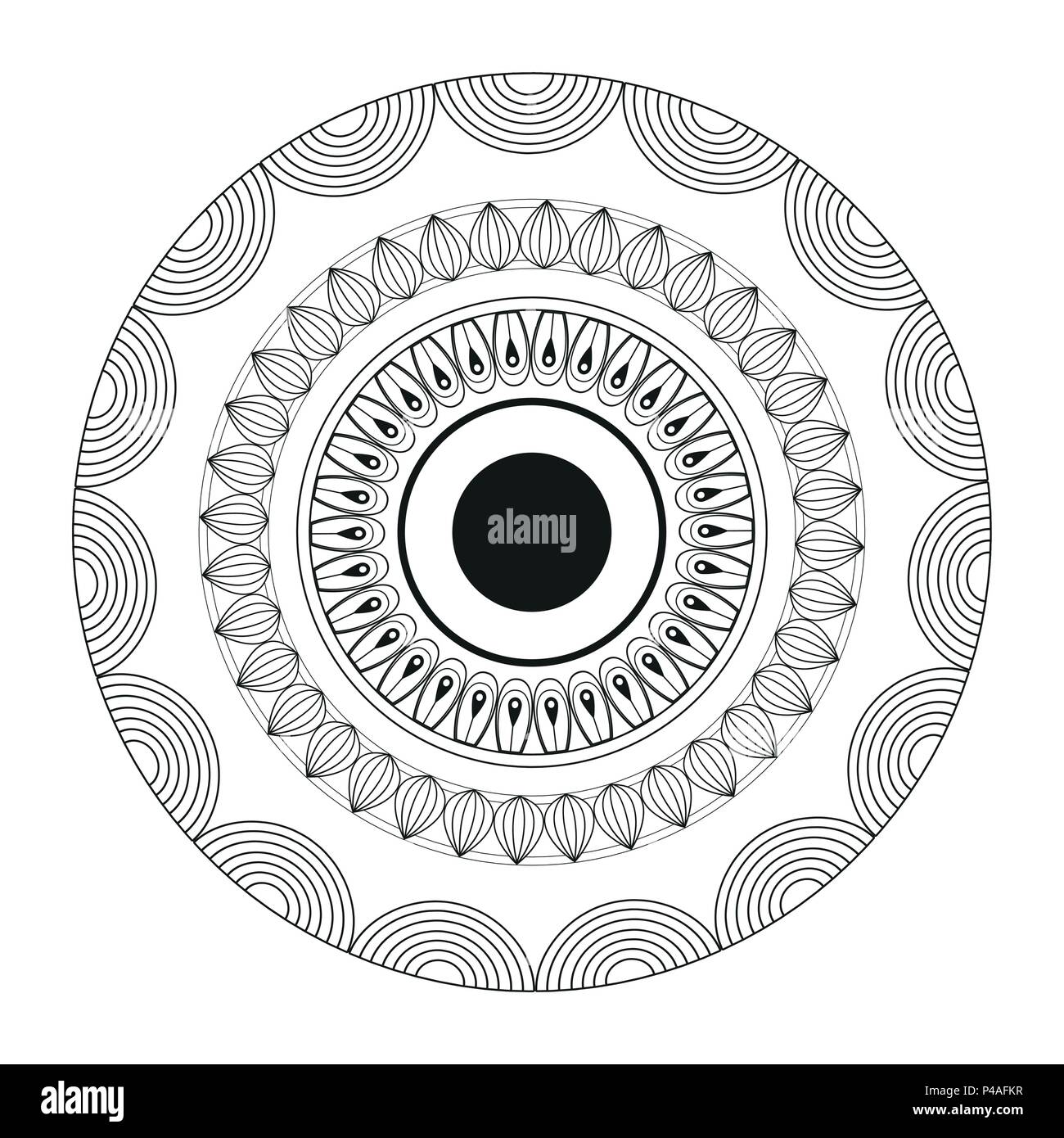 Mandala indian emblem Stock Vector Image & Art - Alamy