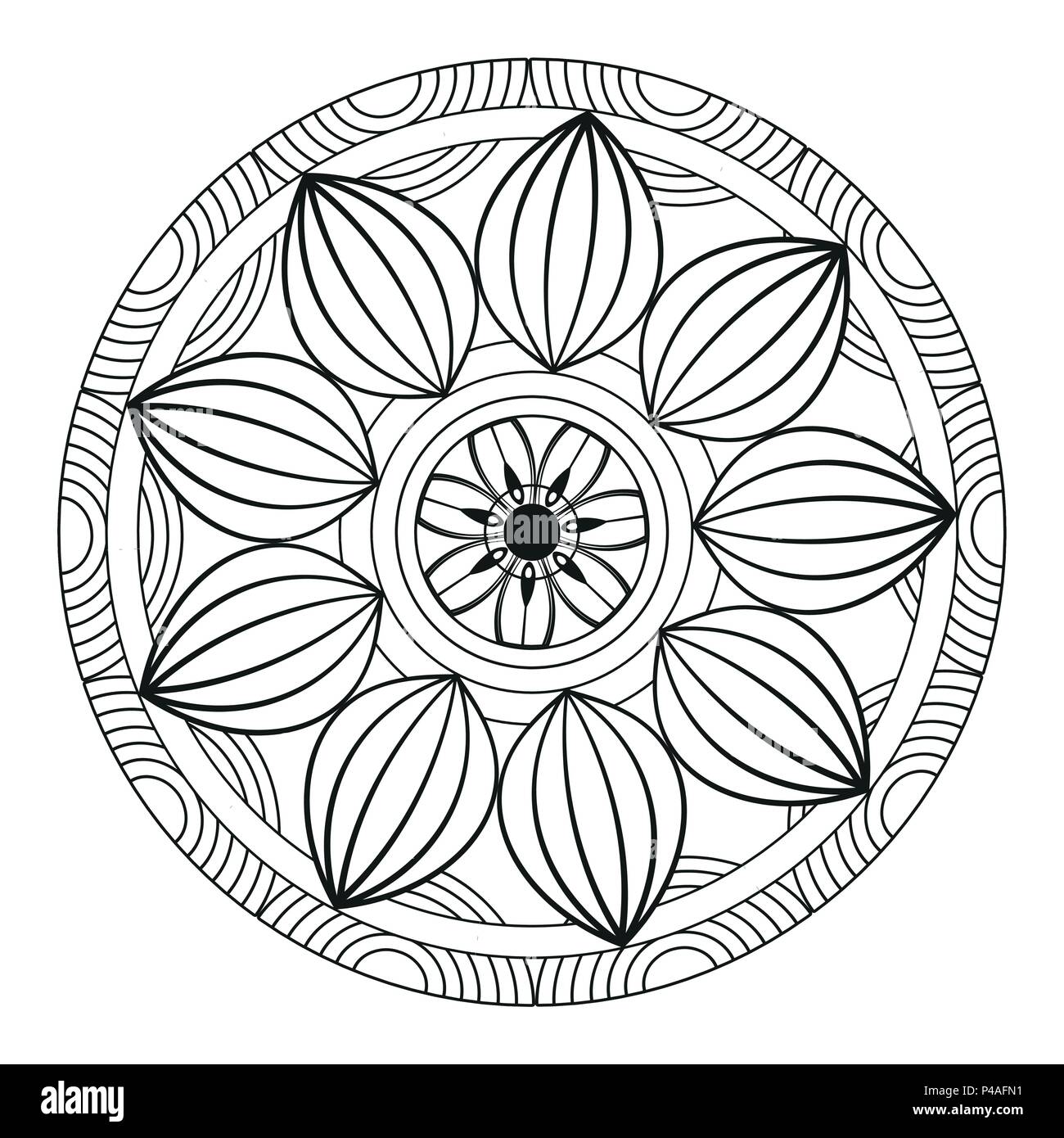 Mandala indian emblem Stock Vector Image & Art - Alamy