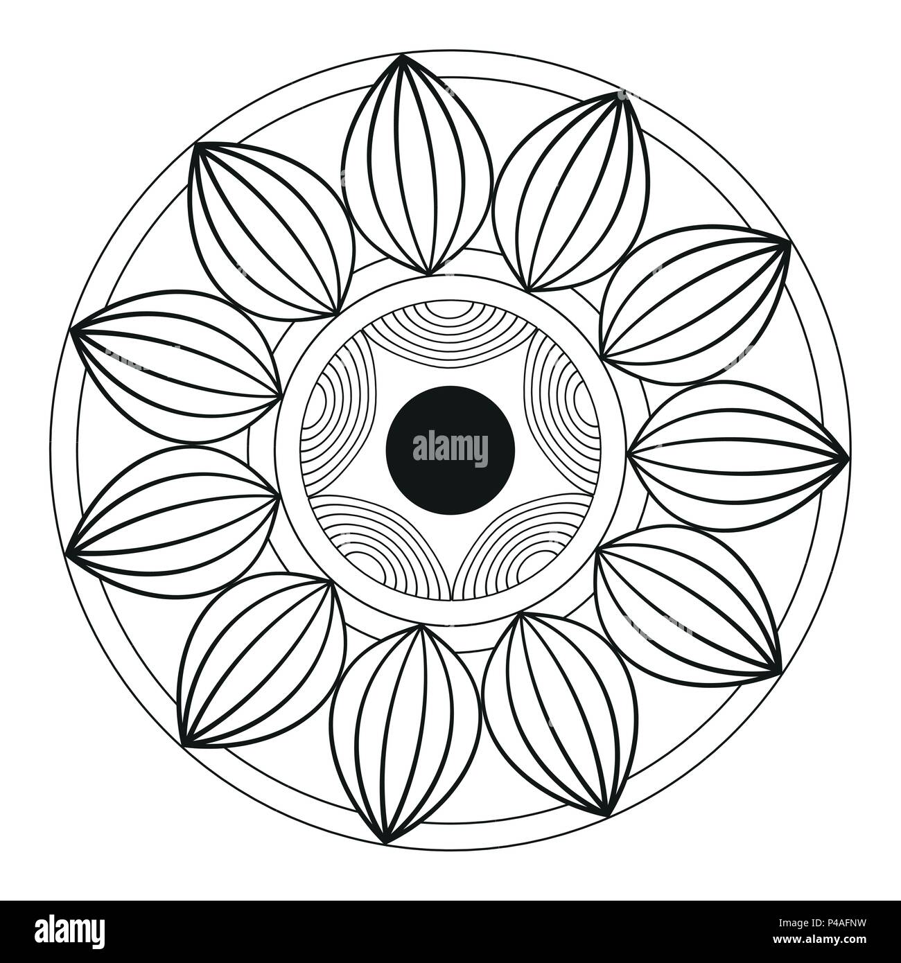 Mandala indian emblem Stock Vector Image & Art - Alamy