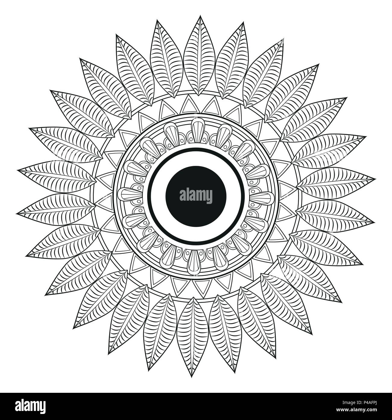 Mandala indian emblem Stock Vector Image & Art - Alamy