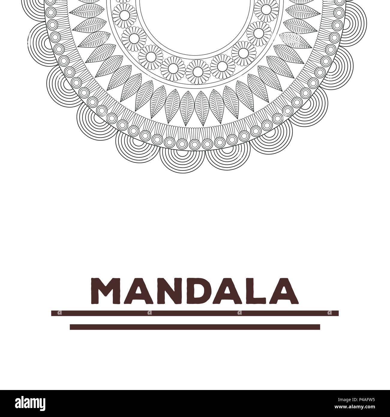 Mandala indian emblem Stock Vector Image & Art - Alamy