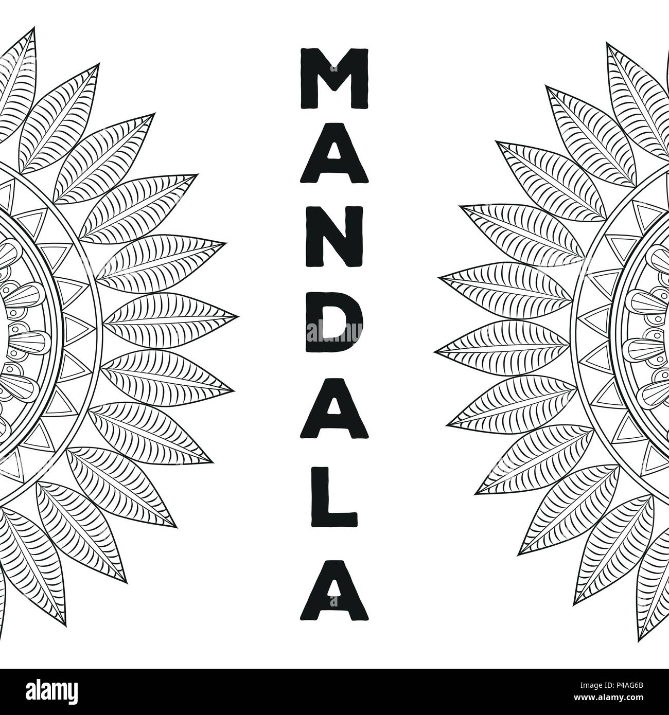 Mandala indian emblem Stock Vector Image & Art - Alamy
