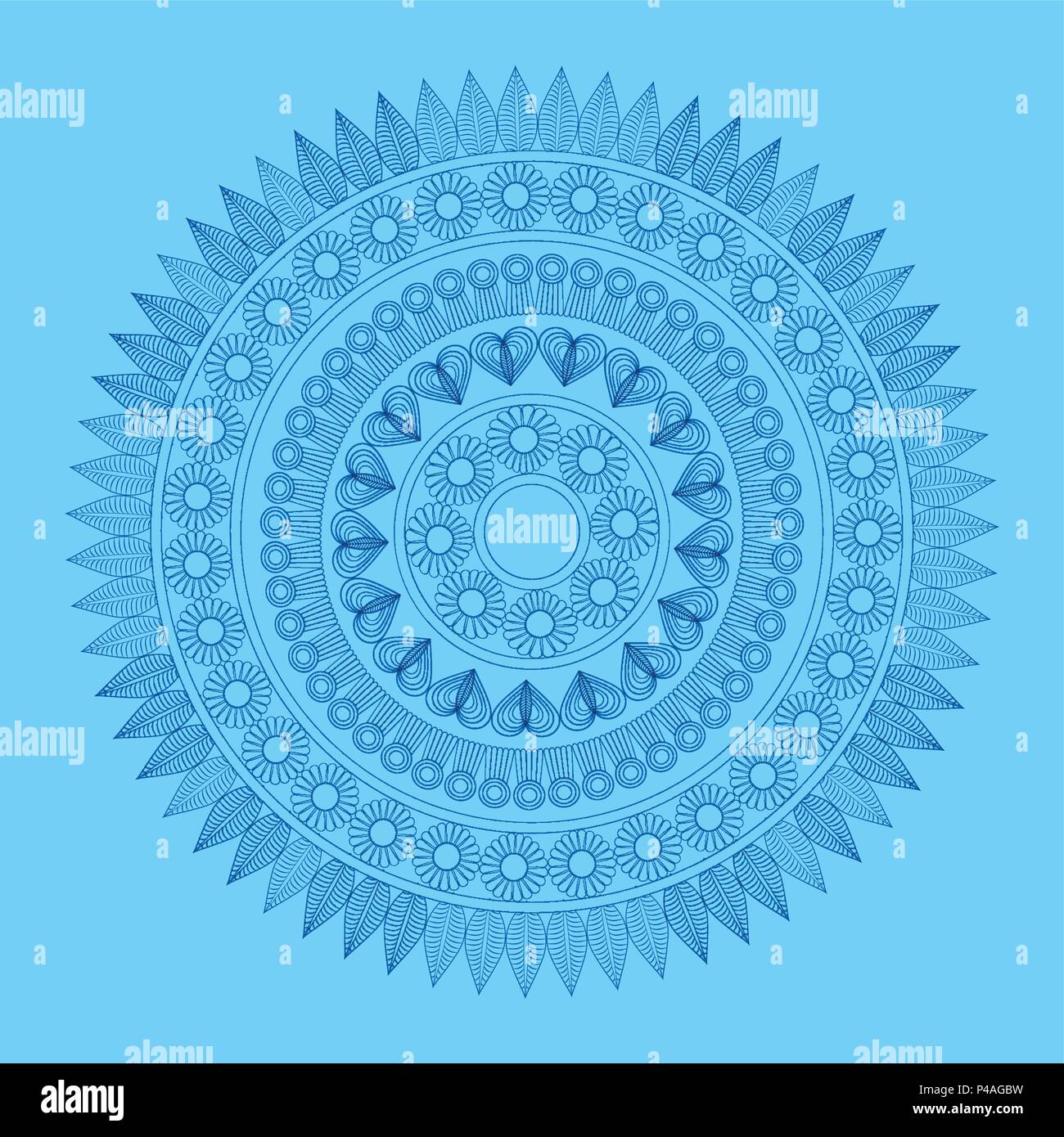 Mandala indian emblem Stock Vector Image & Art - Alamy