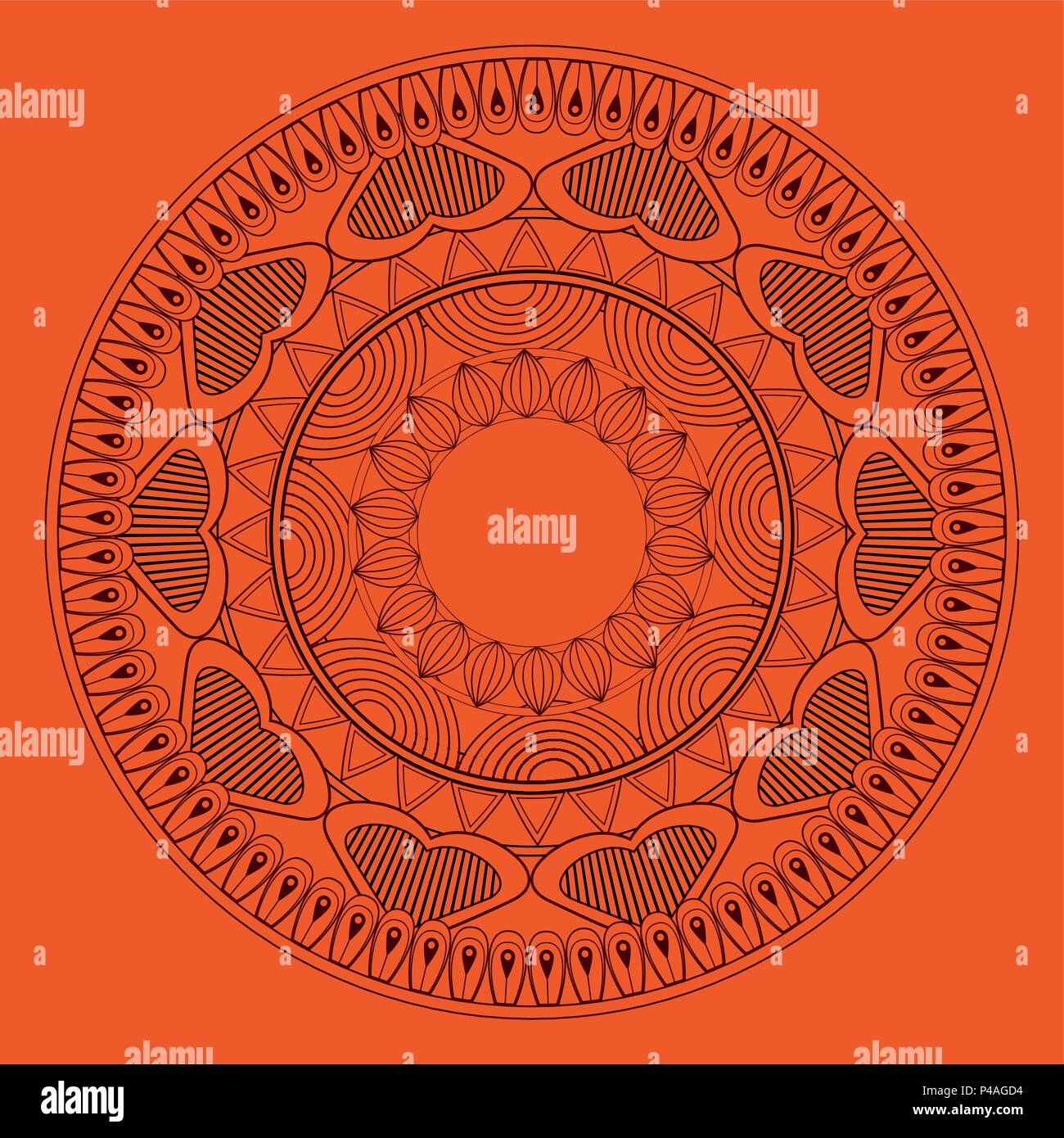 Indian mandala emblem Stock Vector Image & Art - Alamy