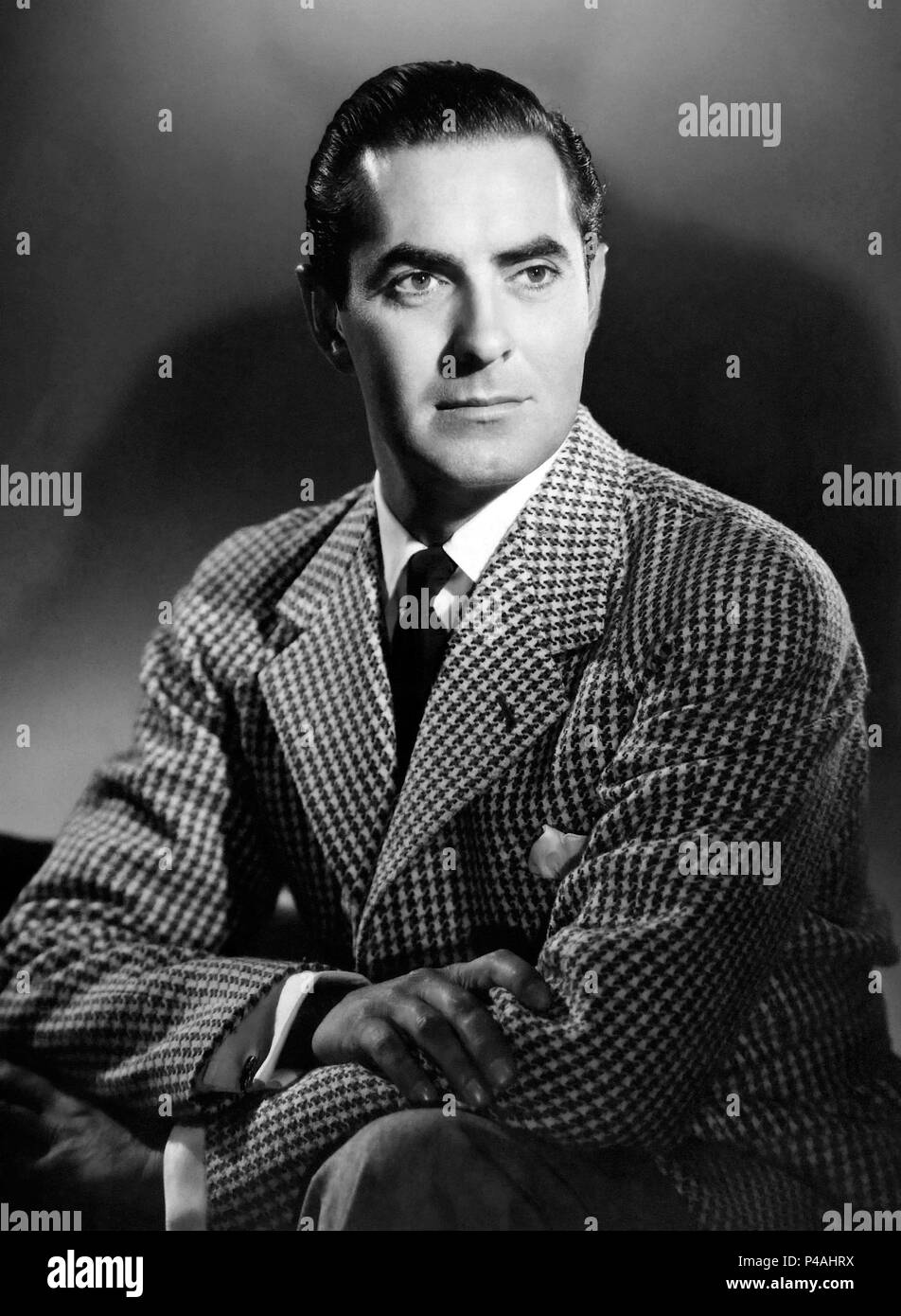 Tyrone power portrait Black and White Stock Photos & Images - Alamy