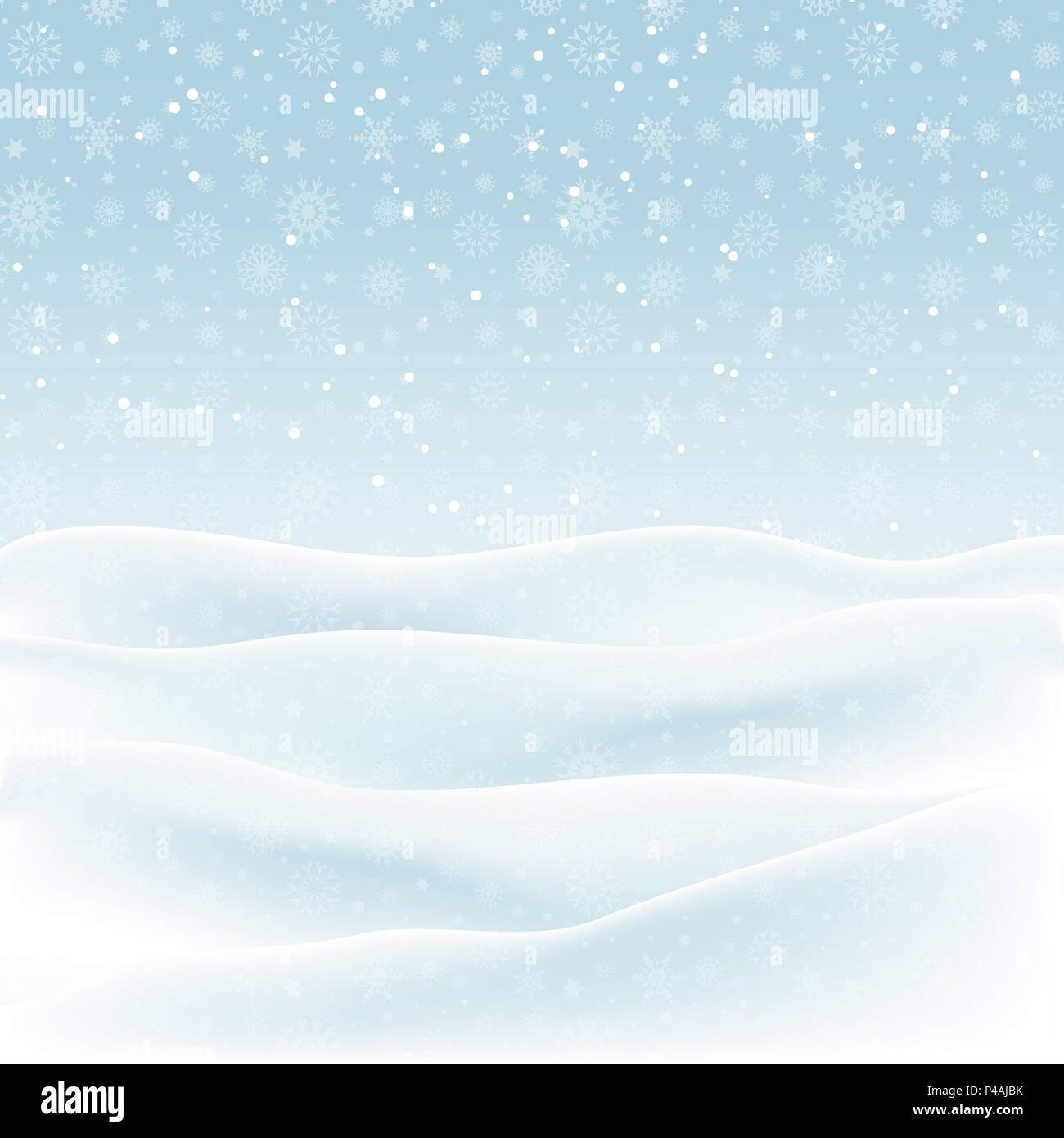 Snowy winter landscape vector hi-res stock photography and images - Alamy