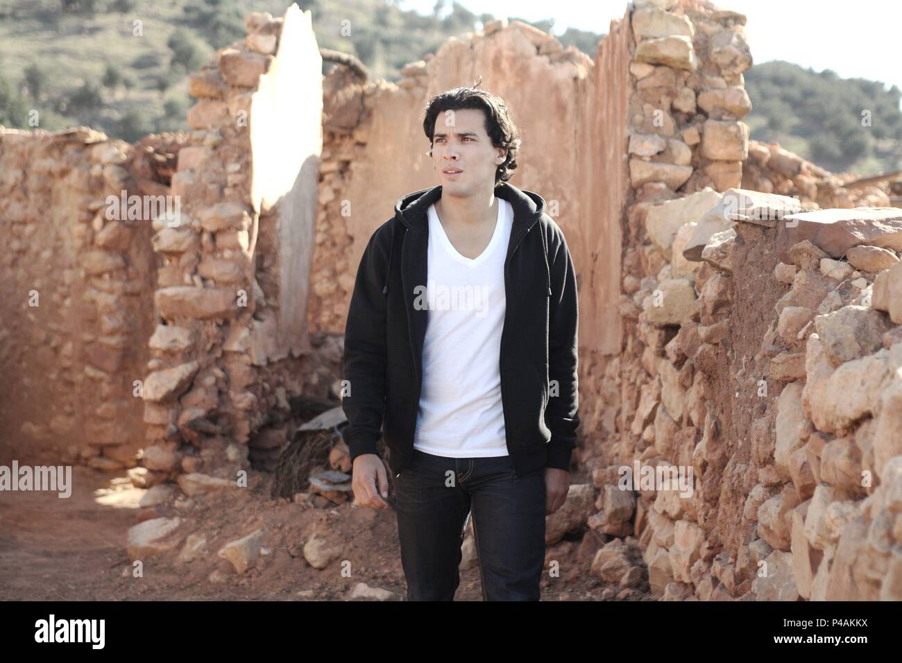 Original Film Title: NÉ QUELQUE PART. English Title: HOMELAND. Film  Director: MOHAMED HAMIDI. Year: 2013. Stars: TEWFIK JALLAB. Credit: QUAD  PRODUCTIONS / Album Stock Photo - Alamy, image size:1300x956