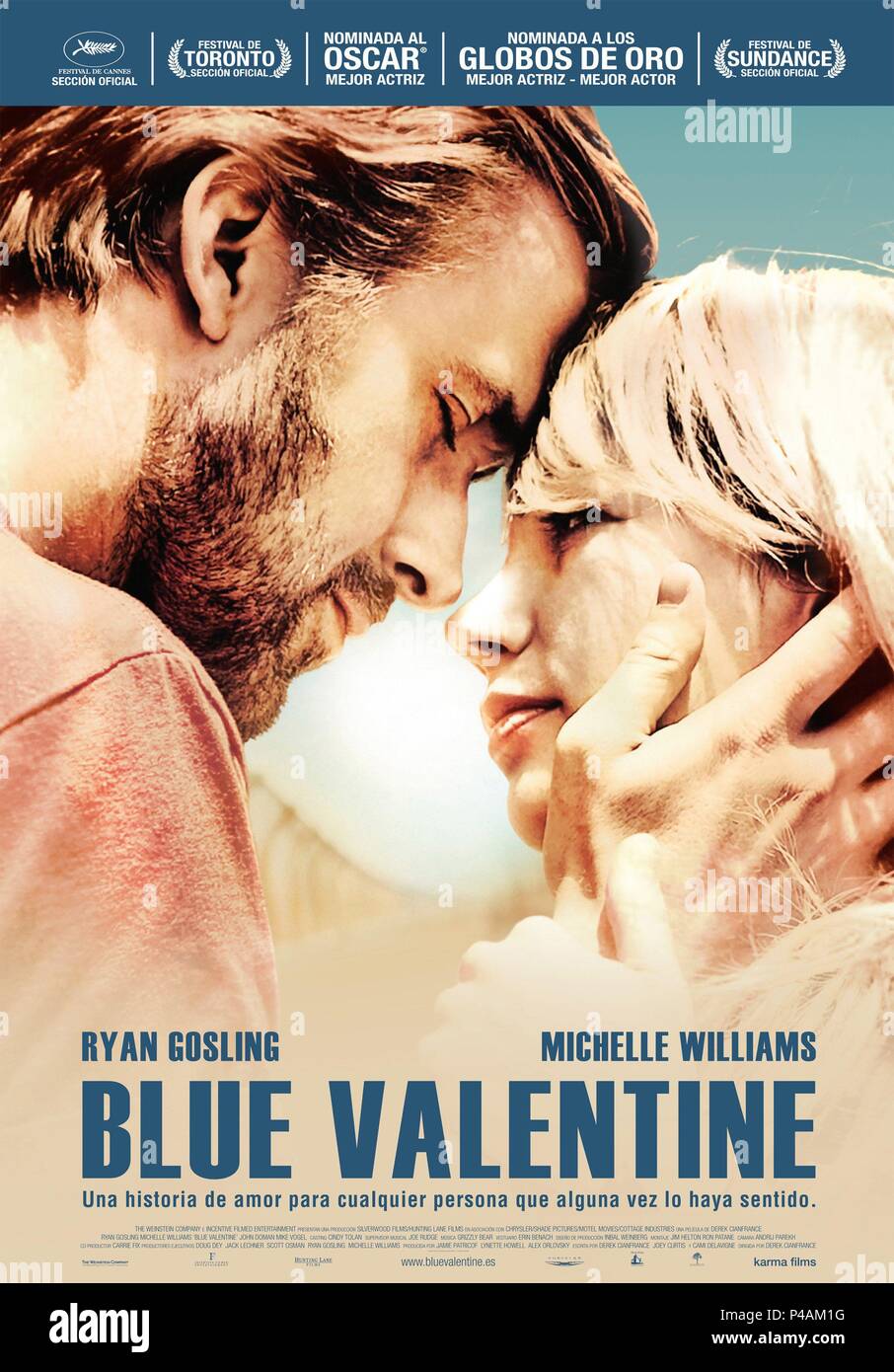 Original Film Title: BLUE VALENTINE. English Title: BLUE VALENTINE. Film  Director: DEREK CIANFRANCE. Year: 2010. Credit: HUNTING LANE  FILMS/SILVERWOOD WILLIAMS / Album Stock Photo - Alamy