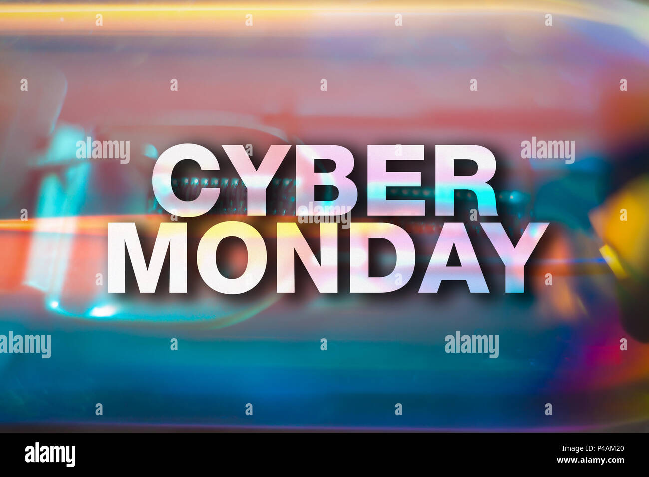 Cyber monday poster. Abstract background. Sale concept Stock Photo