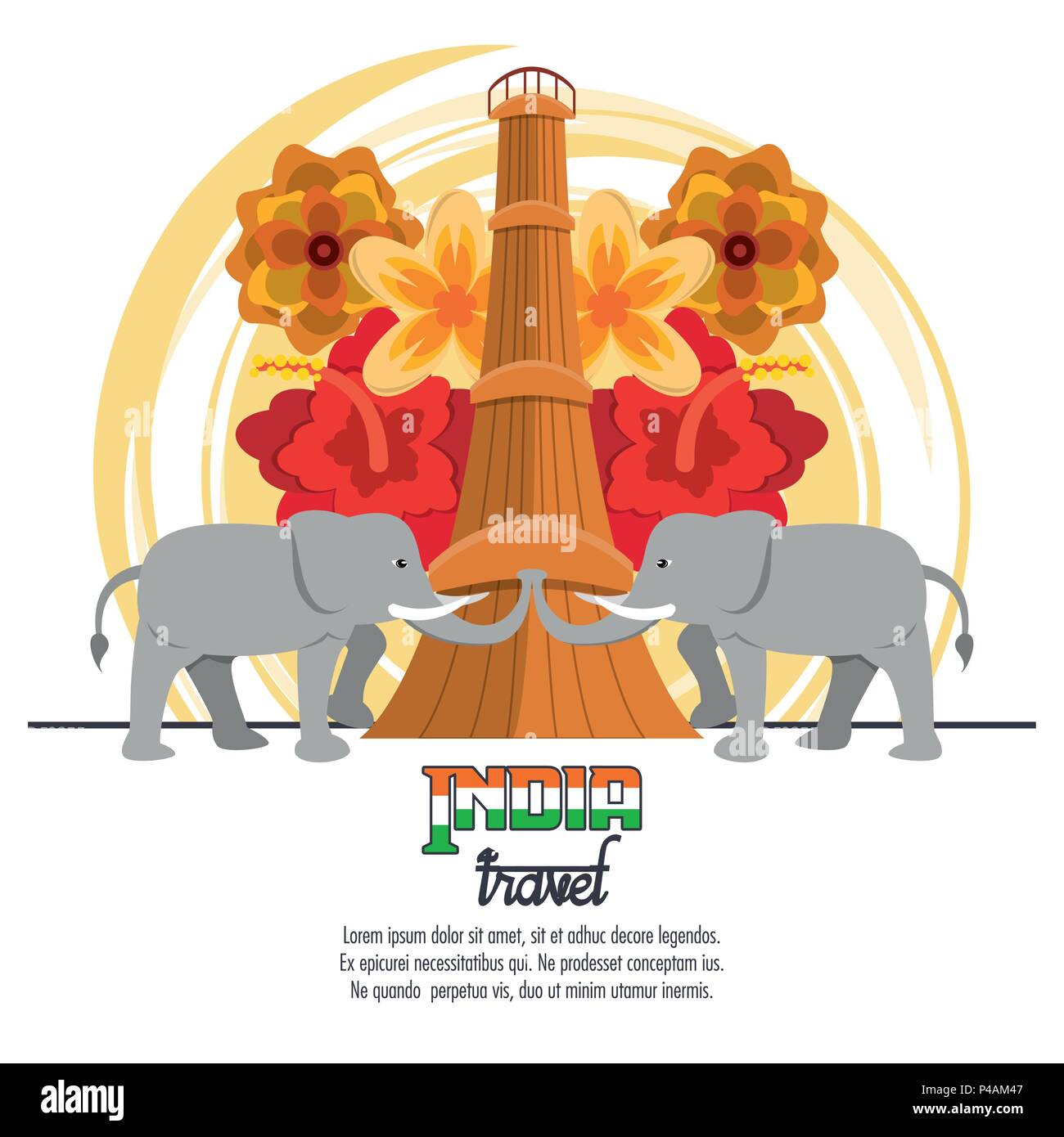 india-travel-card-stock-vector-image-art-alamy