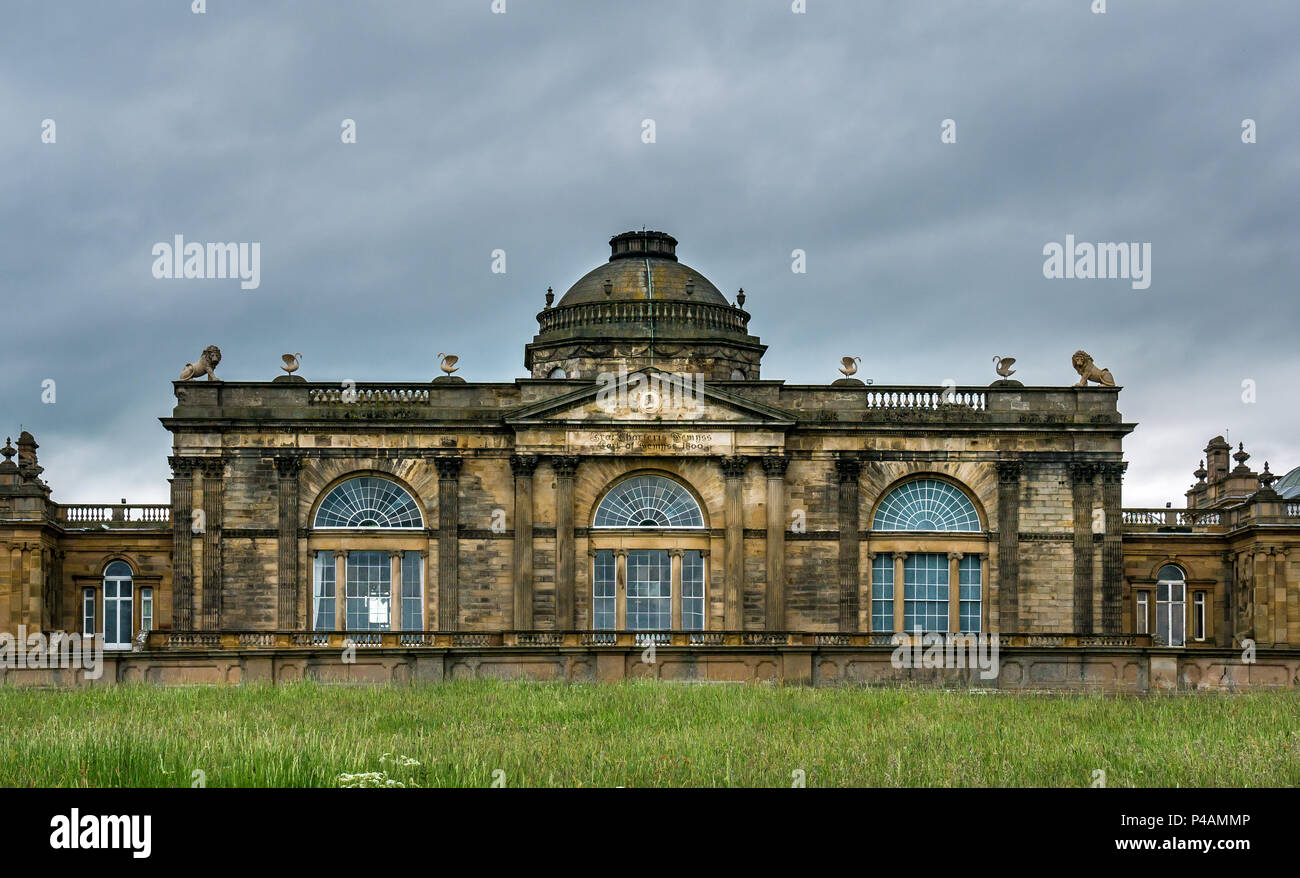 Gosford House, 18th century neoclassical mansion with domed roof, Gosford Estate, East Lothian, Scotland, UK Stock Photo