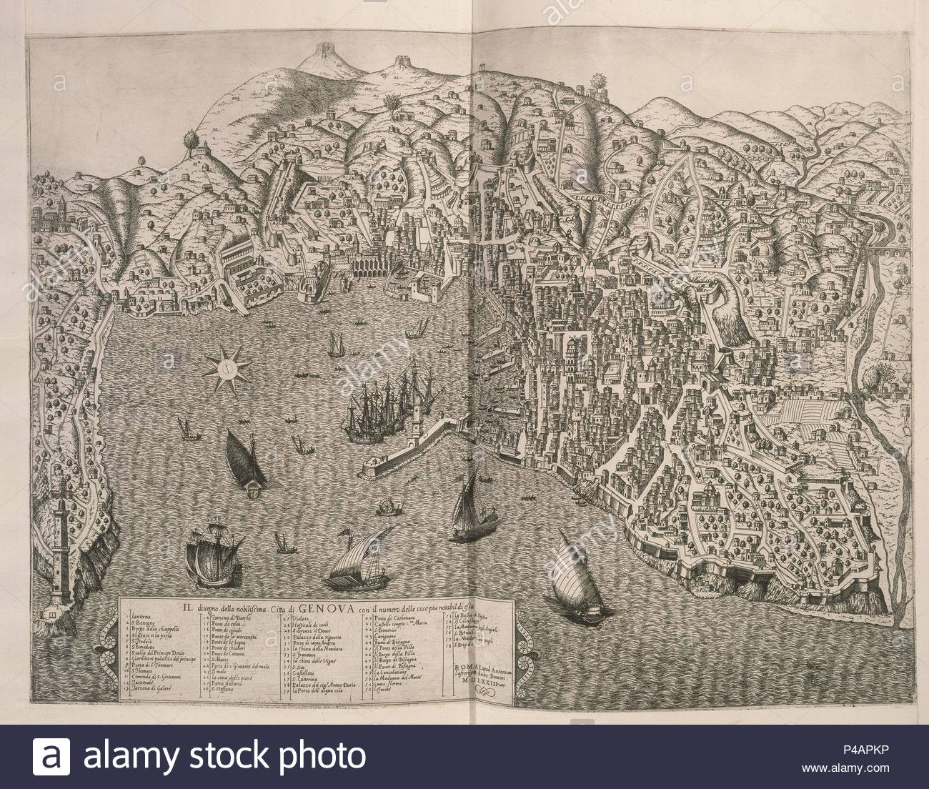 ATLAS 1573-GENOVA. Author: Antonio Lafreri (1512-1577). Location: PALACIO REAL-BIBLIOTECA, MADRID, SPAIN.