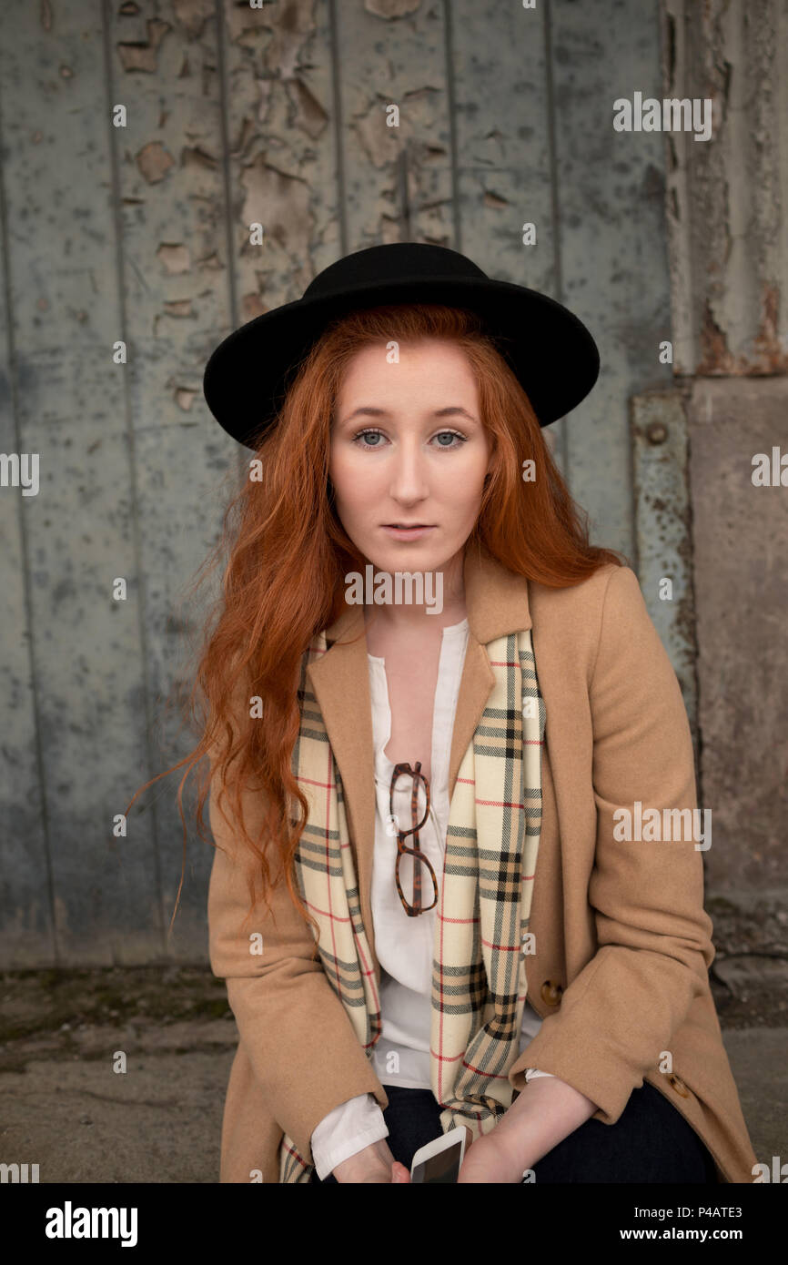 Beautiful red hair irish woman hi-res stock photography and images - Alamy