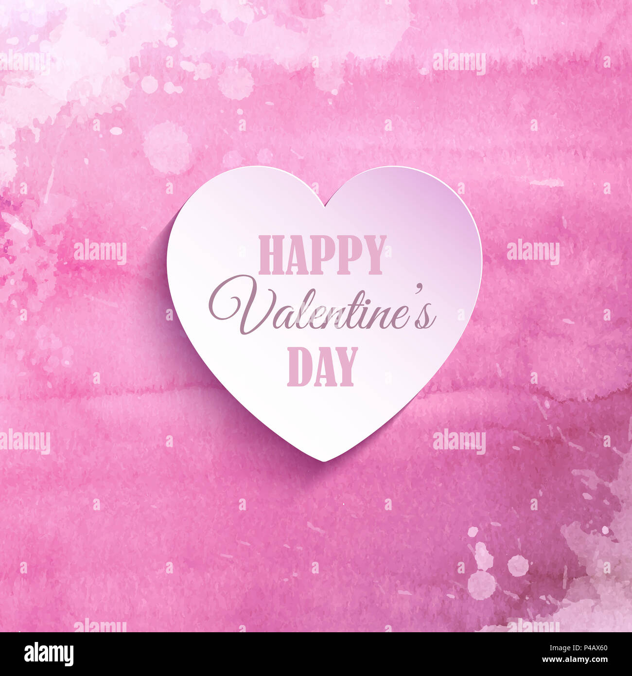 Watercolor vintage valentines day hi-res stock photography and images ...
