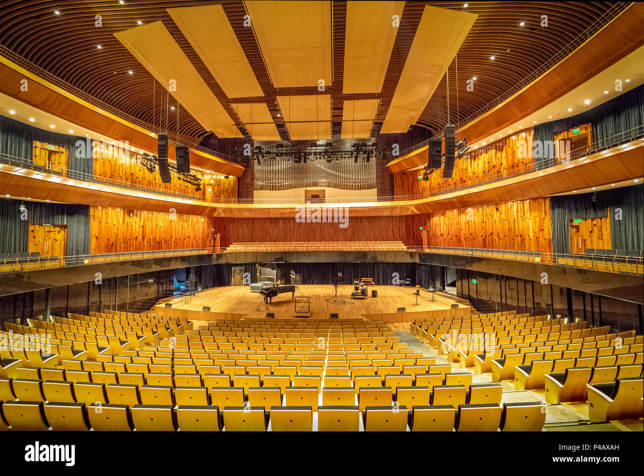 Symphonic Concert Hall known as Ballena Azul or Blue Whale at Kirchner Cultural Centre (Centro Cultural Kirchner) CCK - Buenos Aires, Argentina Stock Photo