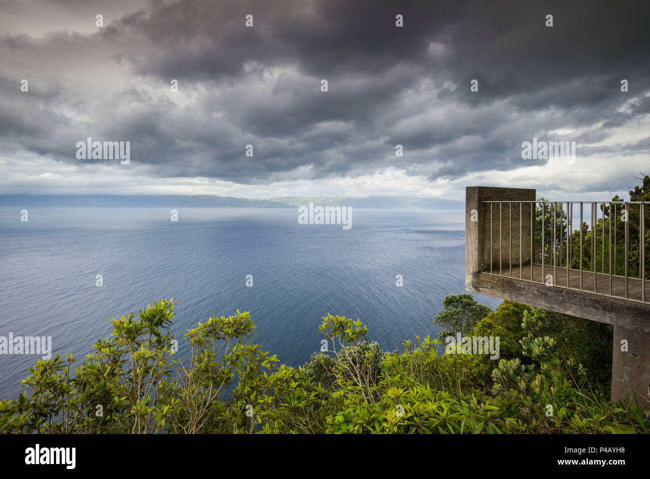 Portugal, Azores, Pico Island, Terra Alta, Miradouro da Terra Alta