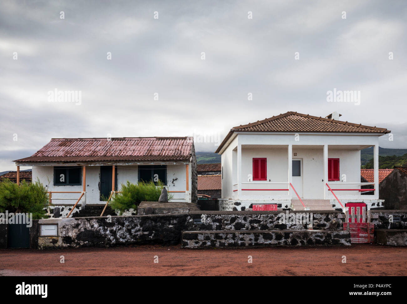 Portugal, Azores, Pico Island, Lajido, stone houses Stock Photo Alamy