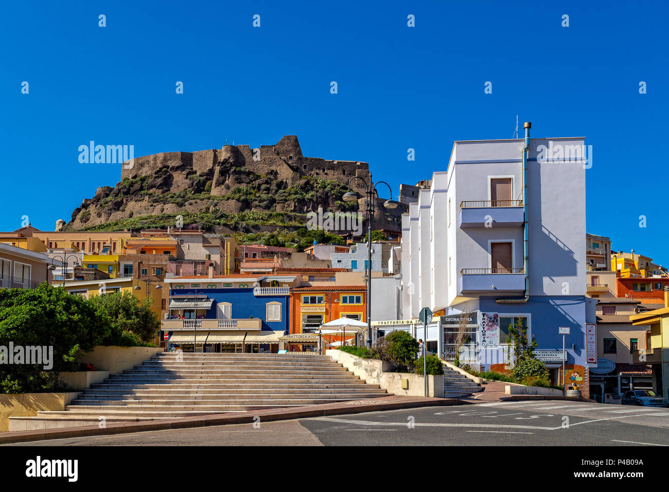 Italy Sardinia Anglona Castelsardo, view Stock Photo