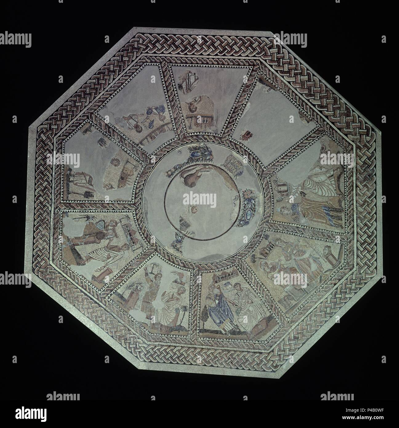 MOSAICO ROMANO - S III. Location: ARCHAEOLOGICAL MUSEUM, ANTIOQUIA, TURQUIA  Stock Photo - Alamy