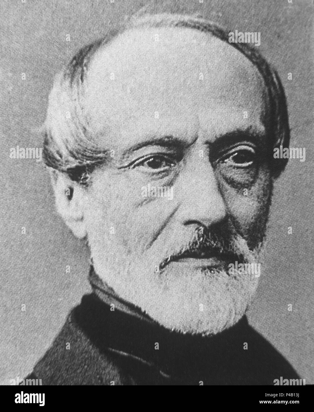 Portrait of Giuseppe Mazzini (1805-1872), Italian politician. Stock Photo