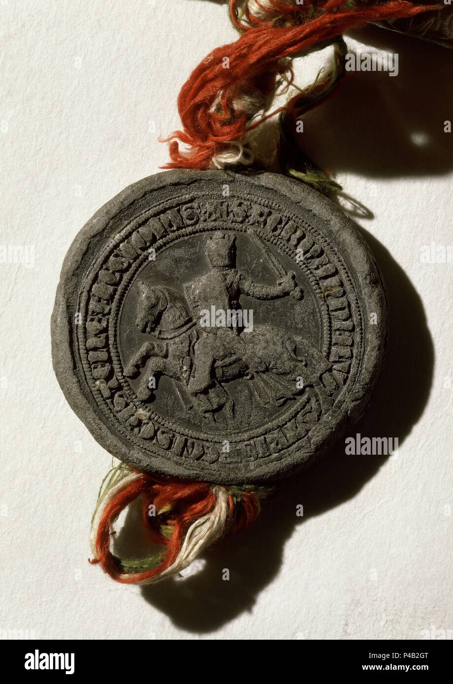 SELLO DE PLOMO DEL REY FERNANDO IV EL EMPLAZADO - 1285-1312. Location:  ARCHIVO HISTORICO NACIONAL-COLECCION, MADRID, SPAIN Stock Photo - Alamy