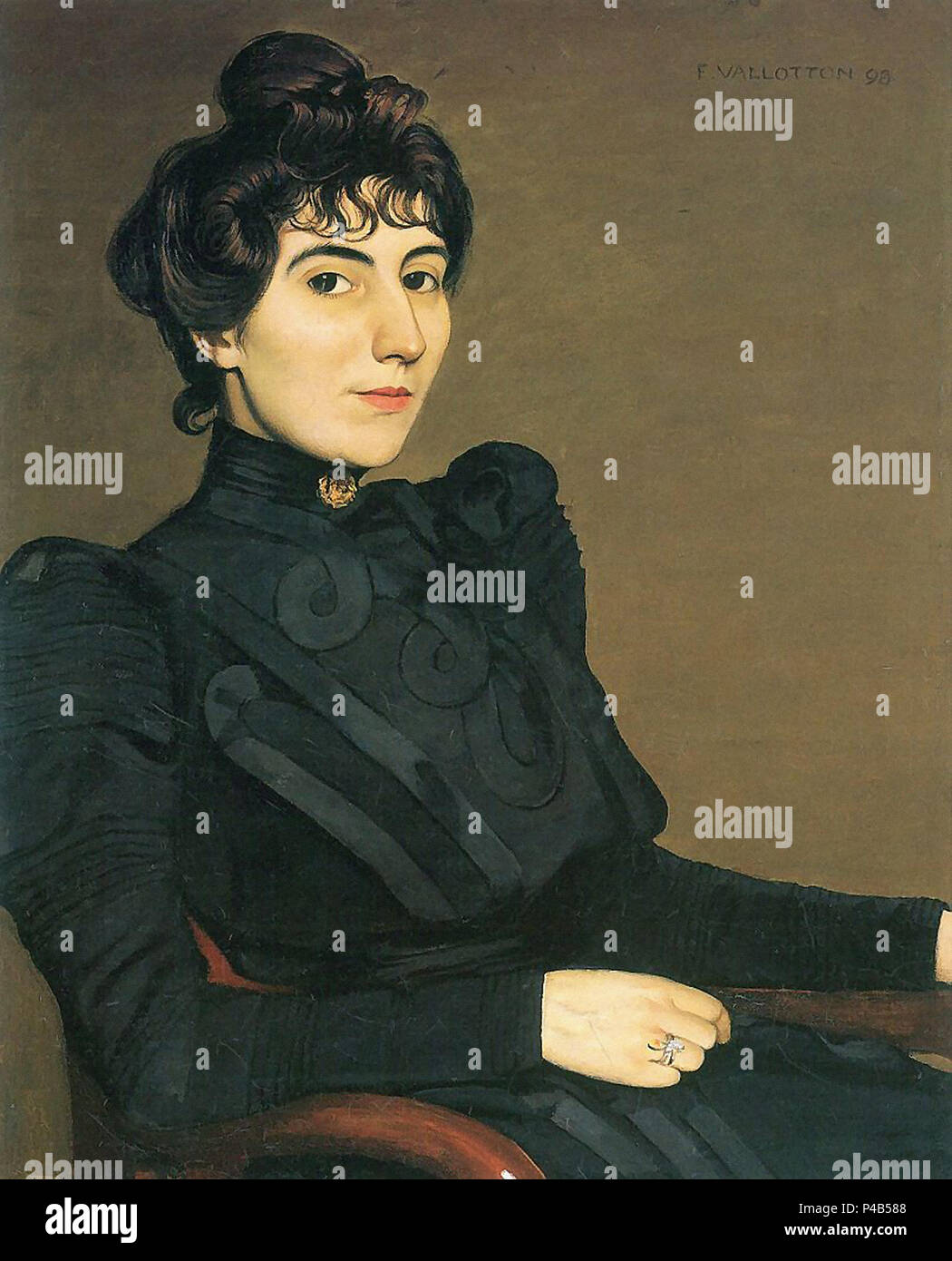 Vallotton Felix Bildnis Der Schauspielerin Marthe Mellot Stock Photo