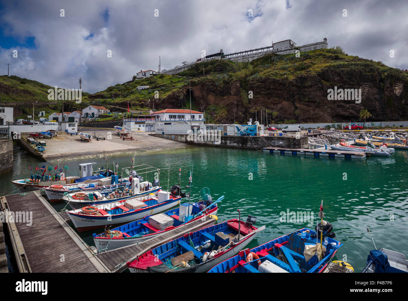Portugal, Azores, Santa Maria Island, Vila do Porto, port Stock Photo -  Alamy
