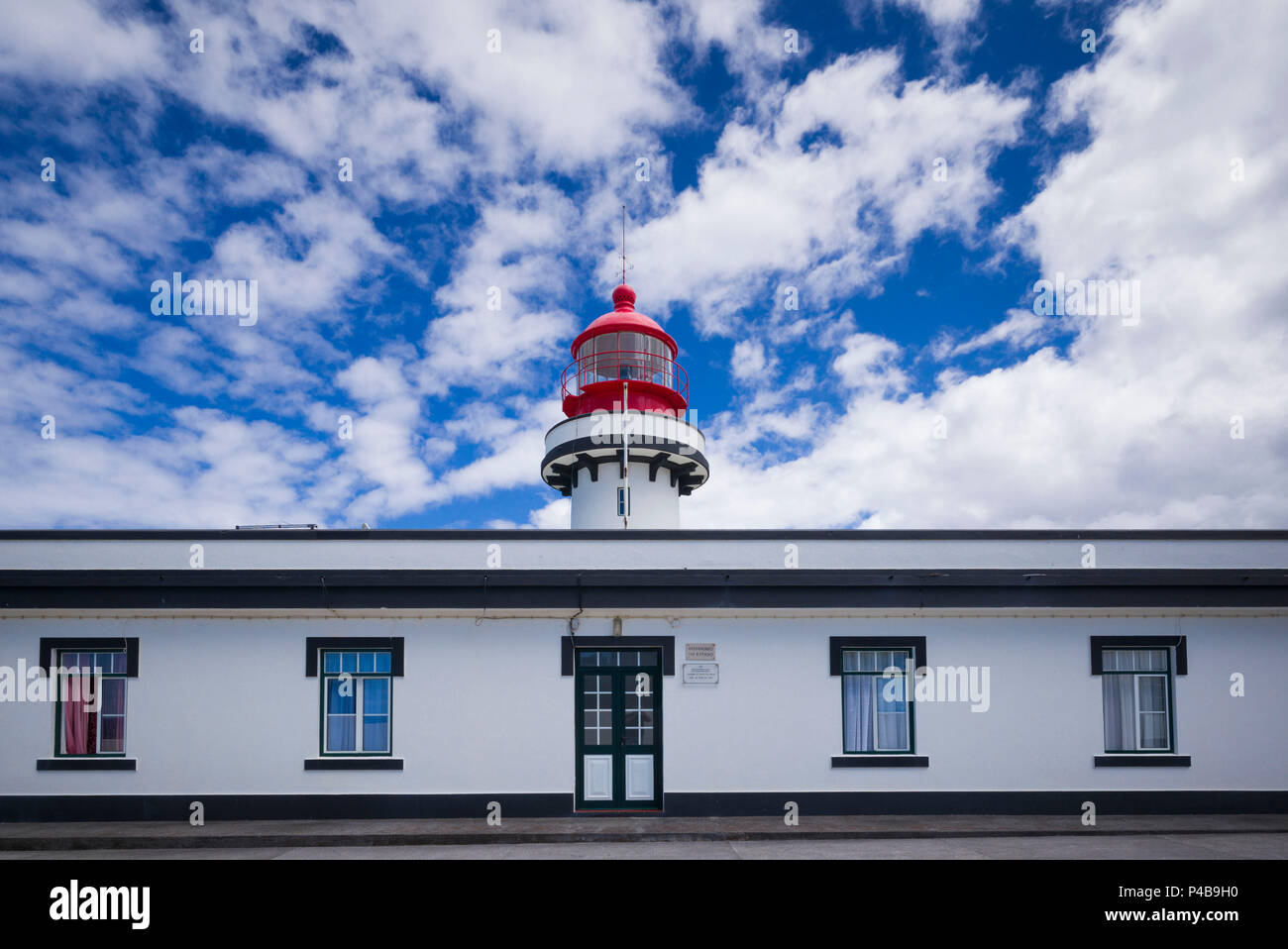 Portugal, Azores, Sao Jorge Island, Topo, Ponta do Topo Lighthouse Stock Photo