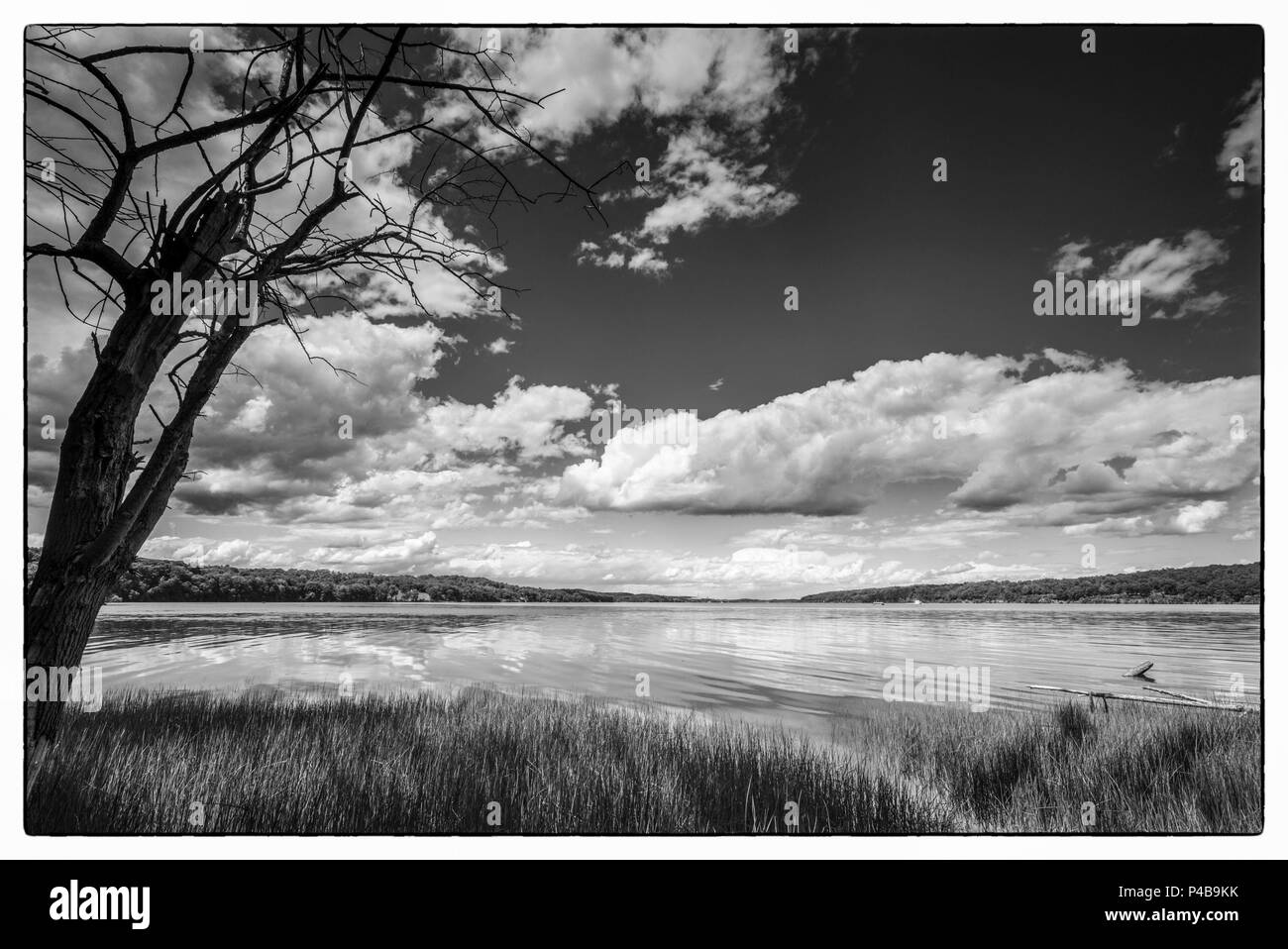 USA, New York, Hudson Valley, Saugerties, view of the Hudson River