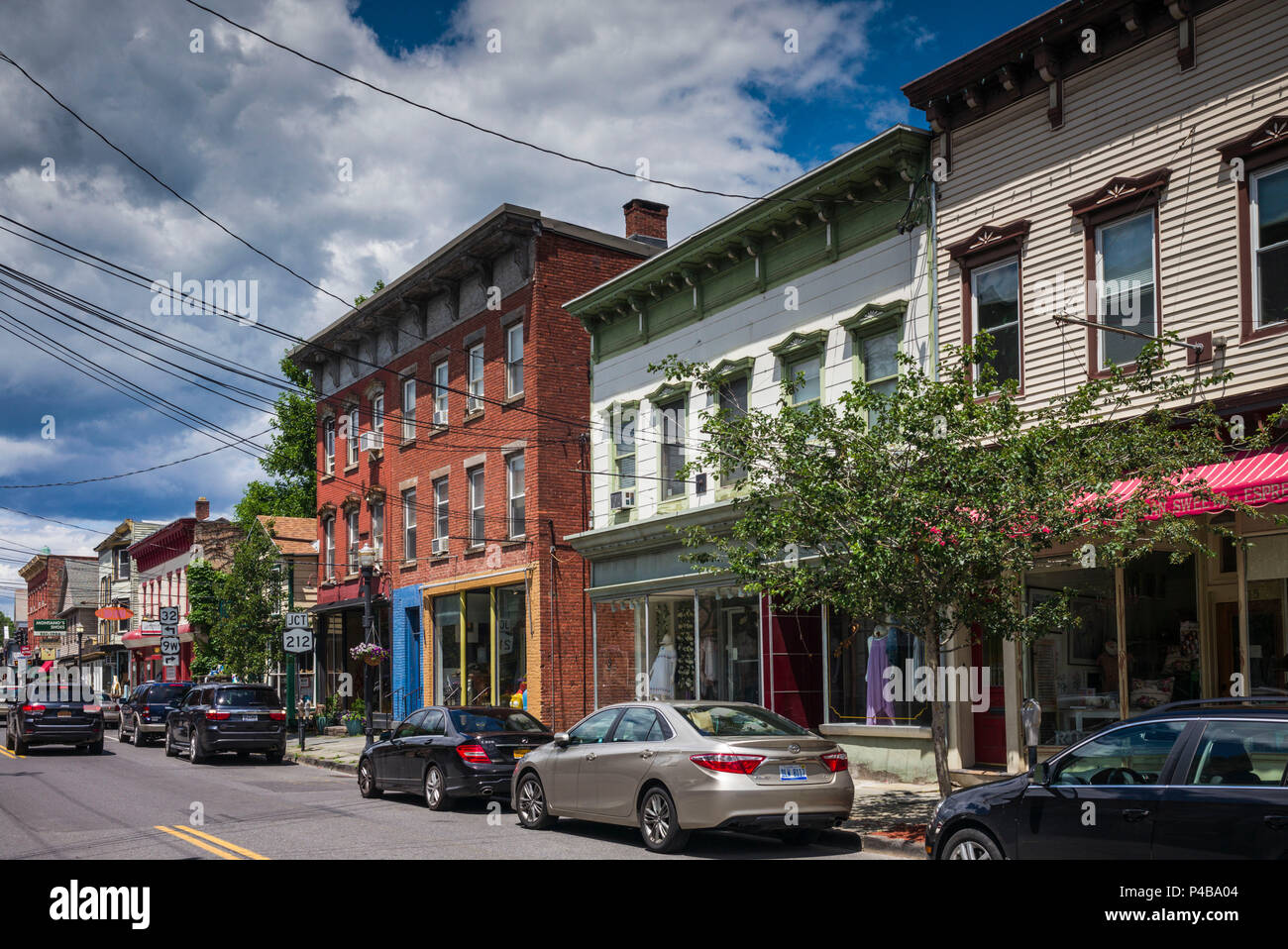USA, New York, Hudson Valley, Saugerties, Partition Street Stock Photo