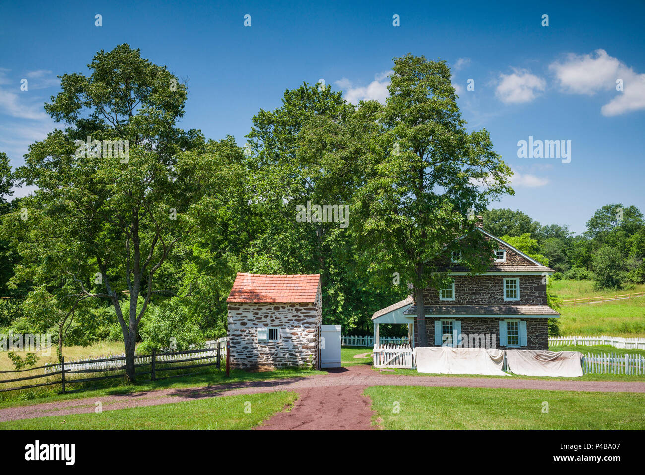 USA, Pennsylvania, Birdsboro, Daniel Boone Homestead, former home of 18th and 19th century