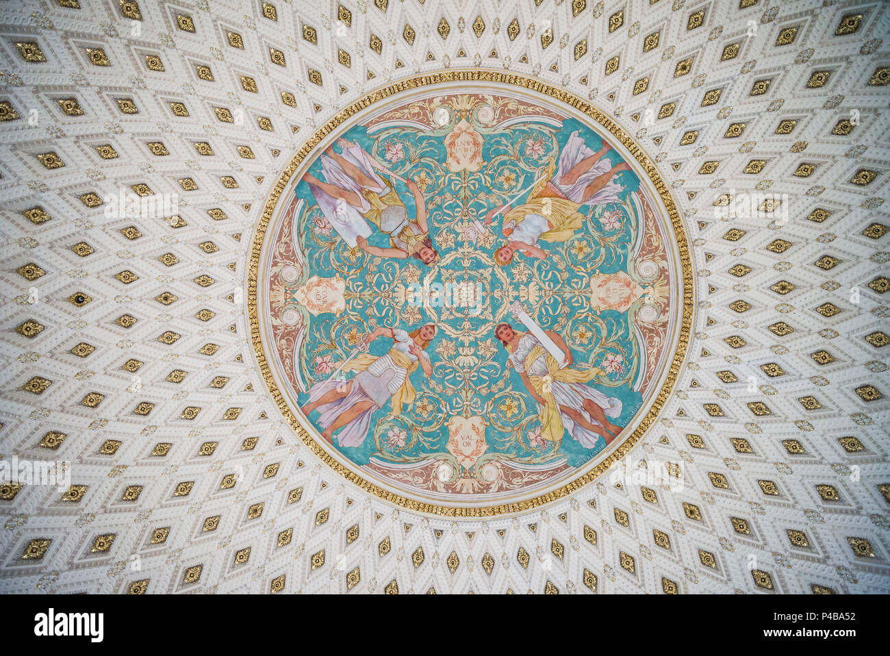 USA, District of Columbia, Washington, Library of Congress, Thomas Jefferson Building, interior Stock Photo