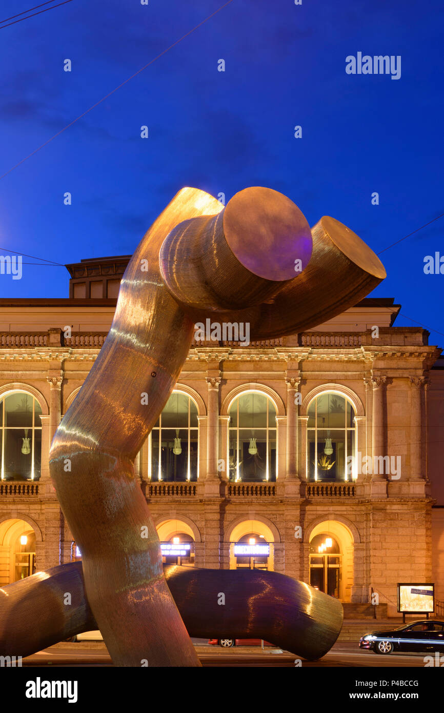 Augsburg, Stadttheater (city theater), Swabia, Bavaria, Germany Stock