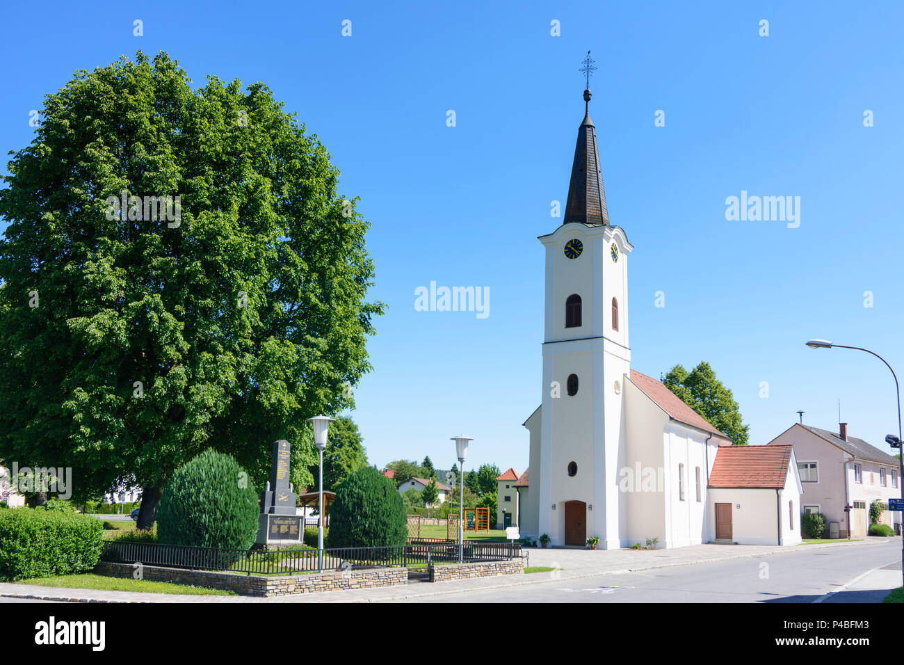 Lockenhaus, church in Langeck, Mittelburgenland, Burgenland, Austria Stock Photo
