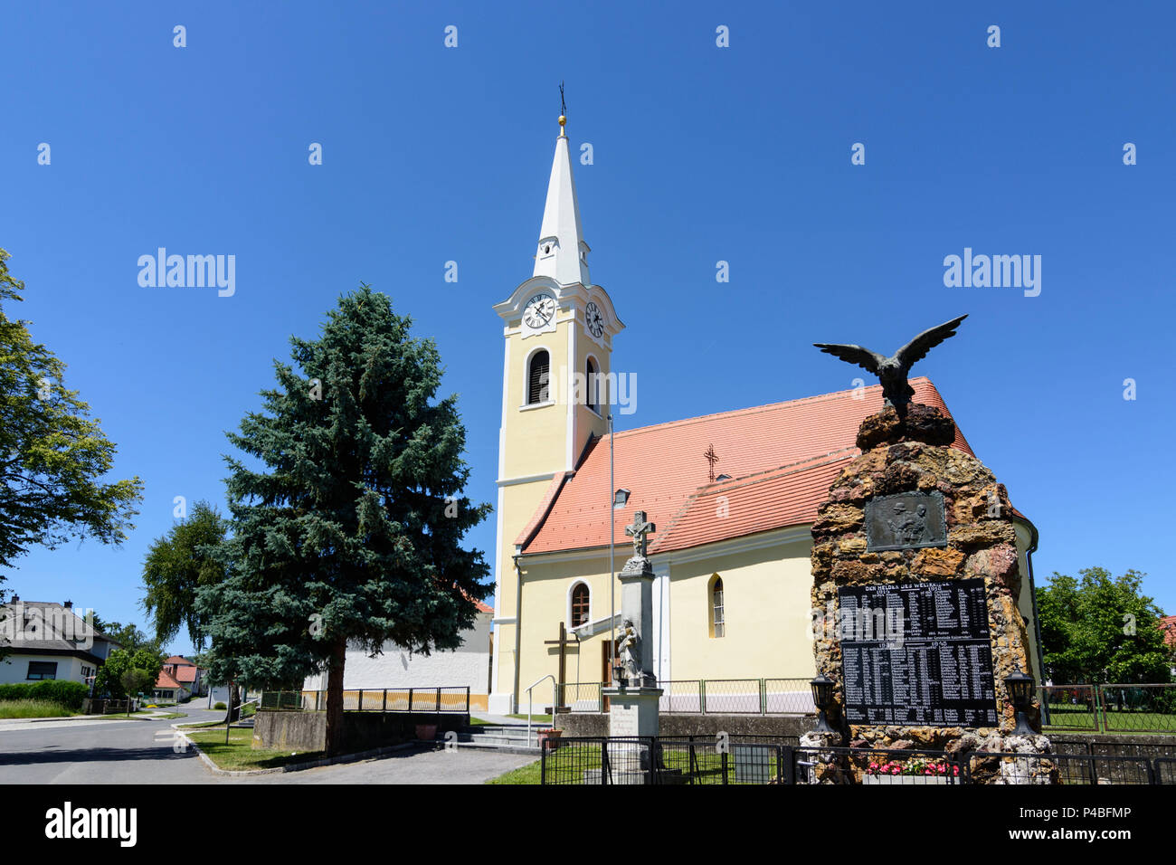 Kaisersdorf, church, Mittelburgenland, Burgenland, Austria Stock Photo