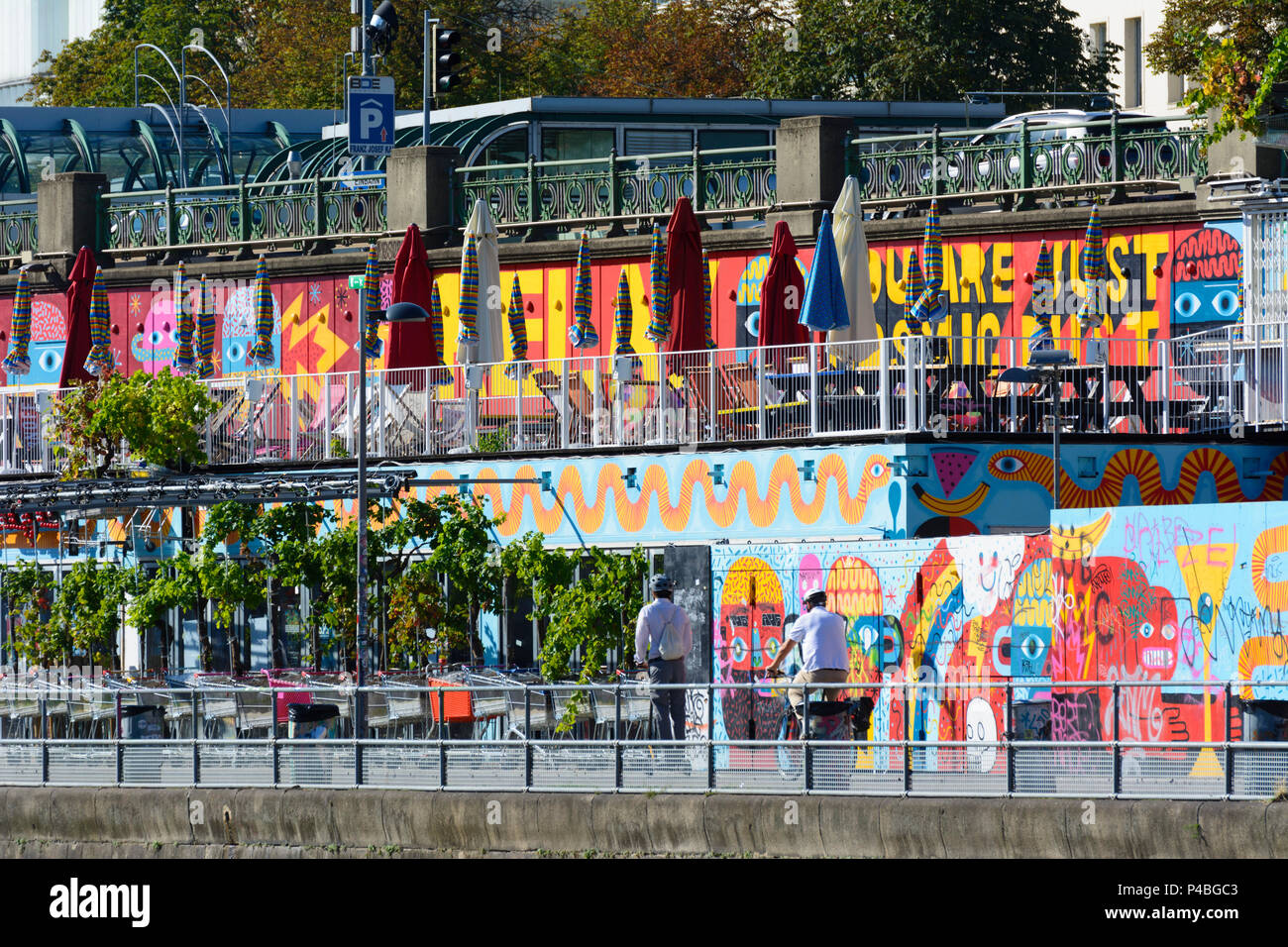 Vienna Night Club Flex At Donaukanal 01 Old Town Wien Austria Stock Photo Alamy