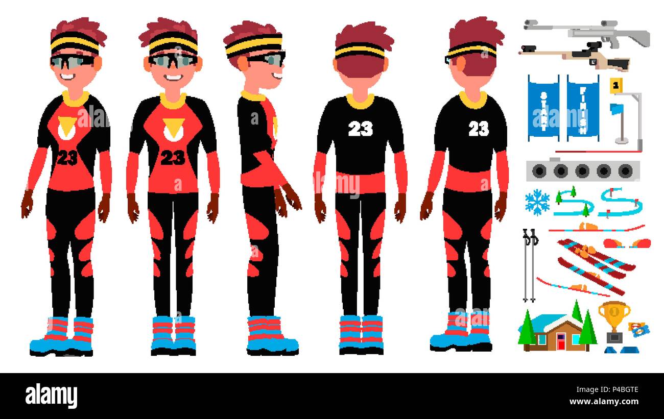 Biathlon match Stock Vector Images - Alamy