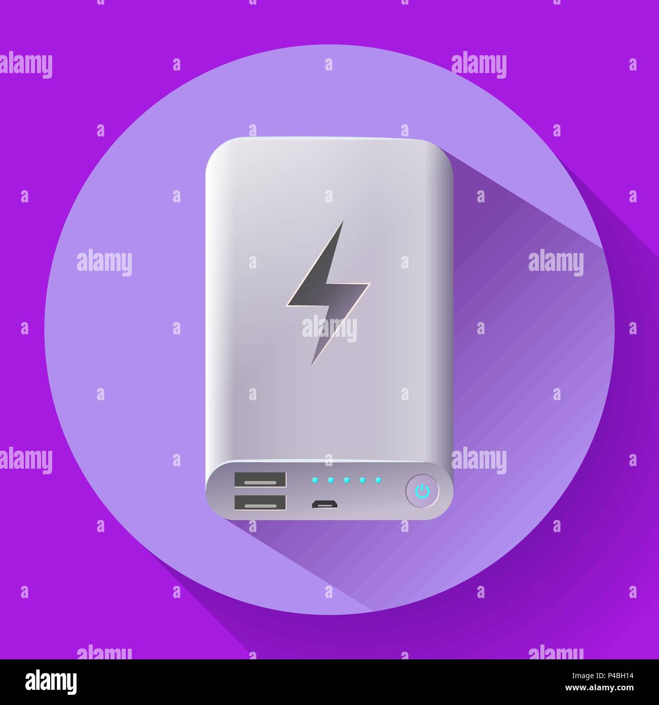 power bank icon, portable charging device, vector illustration Stock Vector