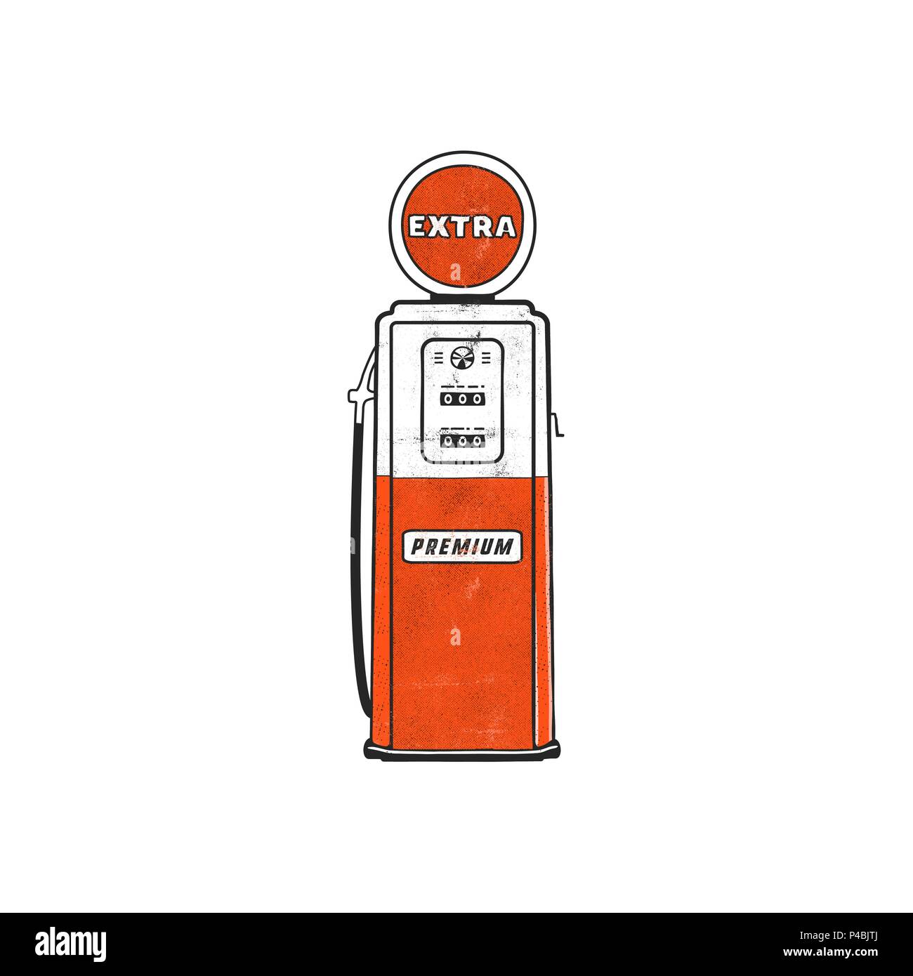 Gas Station Attendant Fueling a Car at a Pump Drawing by CSA Images - Pixels