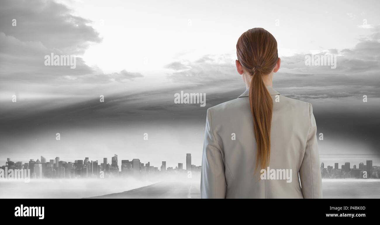 White grey hair woman young hi-res stock photography and images - Alamy